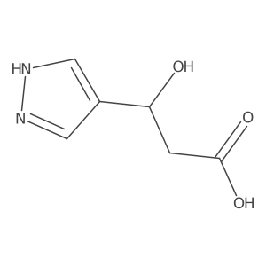 (3S)-3-hydroxy-3-(1H-pyrazol-4-yl)propanoic acid Structure