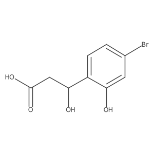 (3R)-3-(4-bromo-2-hydroxyphenyl)-3-hydroxypropanoic acid Structure