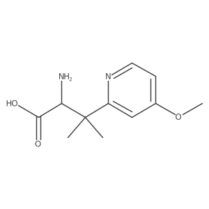 2-Amino-3-(4-methoxypyridin-2-yl)-3-methylbutanoic acid结构式