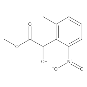 Methyl 2-hydroxy-2-(2-methyl-6-nitrophenyl)acetate结构式