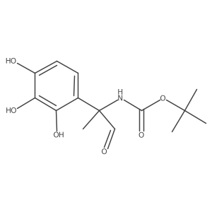 tert-butyl N-[1-oxo-2-(2,3,4-trihydroxyphenyl)propan-2-yl]carbamate Structure