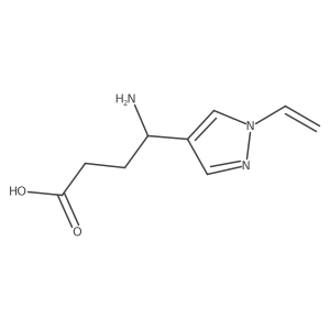 4-amino-4-(1-ethenyl-1H-pyrazol-4-yl)butanoic acid结构式