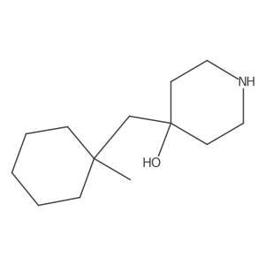 4-[(1-Methylcyclohexyl)methyl]piperidin-4-ol结构式