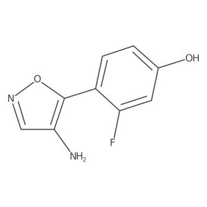 4-(4-Amino-1,2-oxazol-5-yl)-3-fluorophenol结构式