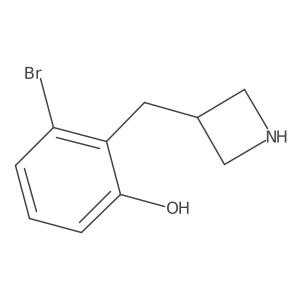 2-[(Azetidin-3-yl)methyl]-3-bromophenol Structure
