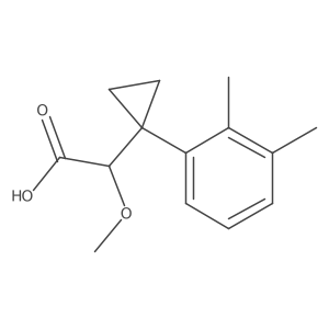 2-[1-(2,3-Dimethylphenyl)cyclopropyl]-2-methoxyacetic acid结构式