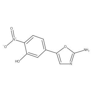 5-(2-Amino-1,3-oxazol-5-yl)-2-nitrophenol结构式
