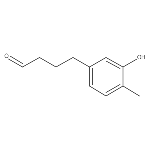 4-(3-Hydroxy-4-methylphenyl)butanal结构式