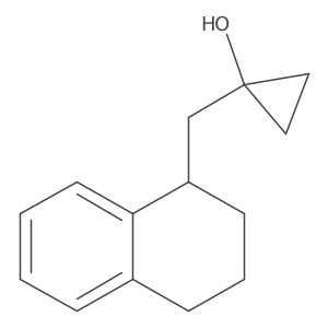 1-[(1,2,3,4-Tetrahydronaphthalen-1-yl)methyl]cyclopropan-1-ol结构式