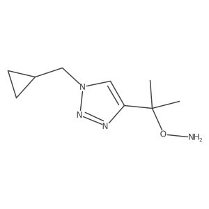 O-{2-[1-(cyclopropylmethyl)-1H-1,2,3-triazol-4-yl]propan-2-yl}hydroxylamine结构式