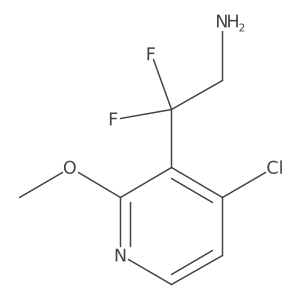 2-(4-Chloro-2-methoxypyridin-3-yl)-2,2-difluoroethan-1-amine Structure