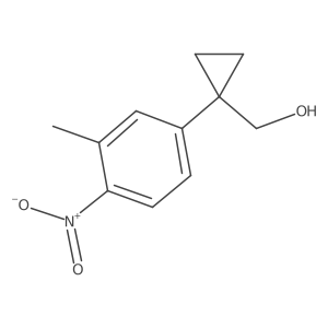 [1-(3-Methyl-4-nitrophenyl)cyclopropyl]methanol Structure