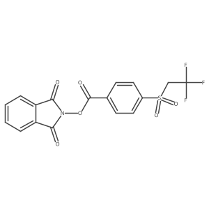 1,3-dioxo-2,3-dihydro-1H-isoindol-2-yl 4-(2,2,2-trifluoroethanesulfonyl)benzoate结构式