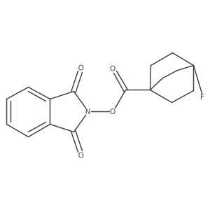 1,3-Dioxoisoindolin-2-YL 4-fluorobicyclo[2.2.2]octane-1-carboxylate Structure