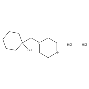 1-(Piperazin-1-ylmethyl)cyclohexan-1-ol;dihydrochloride Structure