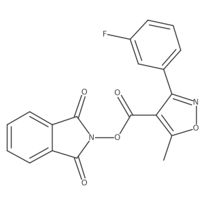 1,3-dioxo-2,3-dihydro-1H-isoindol-2-yl 3-(3-fluorophenyl)-5-methyl-1,2-oxazole-4-carboxylate结构式