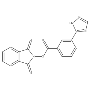 1,3-dioxo-2,3-dihydro-1H-isoindol-2-yl 3-(1H-1,2,4-triazol-5-yl)benzoate结构式