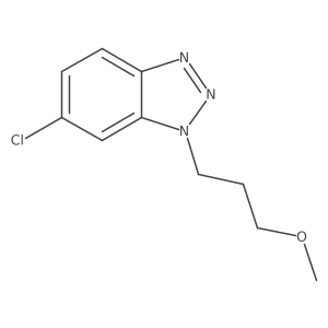 6-chloro-1-(3-methoxypropyl)-1H-1,2,3-benzotriazole结构式