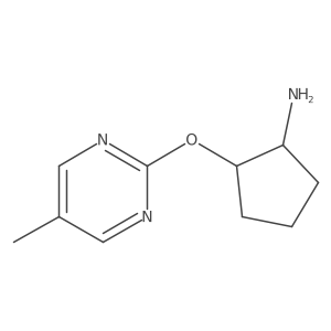 (1R,2R)-2-[(5-methylpyrimidin-2-yl)oxy]cyclopentan-1-amine Structure