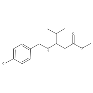 Methyl 3-{[(4-chlorophenyl)methyl]amino}-4-methylpentanoate Structure