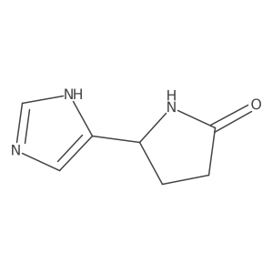 5-(1H-Imidazol-5-yl)pyrrolidin-2-one结构式