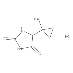 5-(1-Aminocyclopropyl)imidazolidine-2,4-dione;hydrochloride结构式