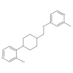3-Chloro-4-(4-{[(2-methylpyridin-4-yl)oxy]methyl}piperidin-1-yl)pyridine Structure