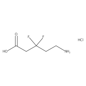 5-Amino-3,3-difluoropentanoic acid hydrochloride Structure