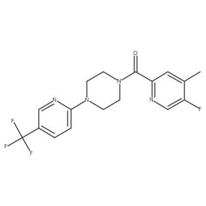 (5-Fluoro-4-methylpyridin-2-yl)-[4-[5-(trifluoromethyl)pyridin-2-yl]piperazin-1-yl]methanone结构式