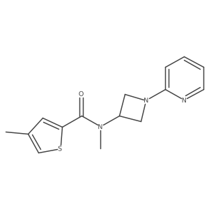N,4-dimethyl-N-[1-(pyridin-2-yl)azetidin-3-yl]thiophene-2-carboxamide Structure