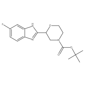 tert-butyl 2-(6-fluoro-1H-1,3-benzodiazol-2-yl)morpholine-4-carboxylate Structure