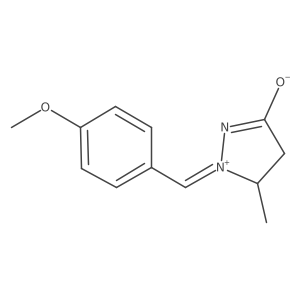 Pyrazolidinium, 1-[(4-methoxyphenyl)methylene]-5-methyl-3-oxo-, inner salt Structure