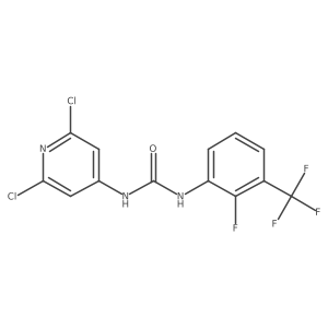 1-(2,6-Dichloropyridin-4-yl)-3-(2-fluoro-3-(trifluoromethyl)phenyl)urea Structure