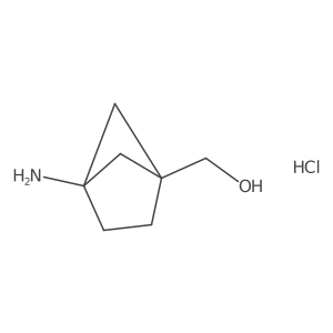 (4-Aminobicyclo[2.1.1]hexan-1-yl)methanol hydrochloride结构式