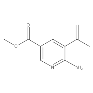 Methyl 6-amino-5-(prop-1-en-2-yl)nicotinate结构式