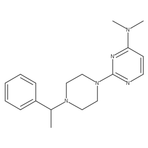 N,N-dimethyl-2-[4-(1-phenylethyl)piperazin-1-yl]pyrimidin-4-amine Structure