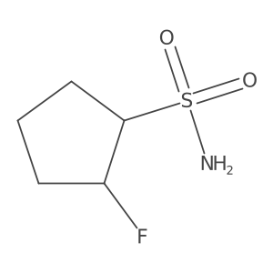 rac-(1R,2S)-2-fluorocyclopentane-1-sulfonamide Structure