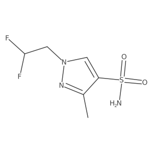 1-(2,2-difluoroethyl)-3-methyl-1H-pyrazole-4-sulfonamide Structure