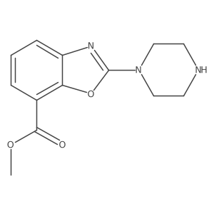Methyl 2-(piperazin-1-yl)-1,3-benzoxazole-7-carboxylate Structure