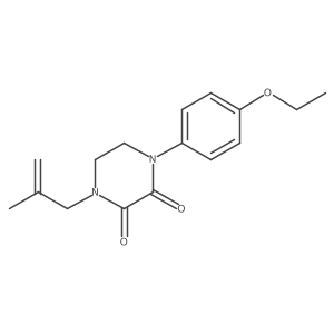 1-(4-Ethoxyphenyl)-4-(2-methylprop-2-enyl)piperazine-2,3-dione Structure