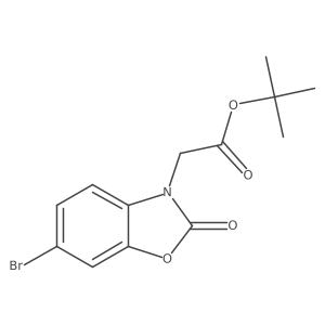 Tert-butyl 2-(6-bromo-2-oxobenzo[D]oxazol-3(2H)-YL)acetate Structure