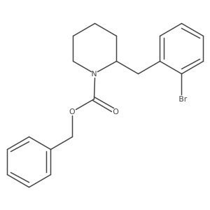 Benzyl 2-[(2-bromophenyl)methyl]piperidine-1-carboxylate Structure
