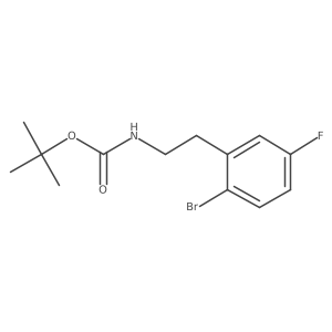 tert-butyl N-[2-(2-bromo-5-fluorophenyl)ethyl]carbamate Structure