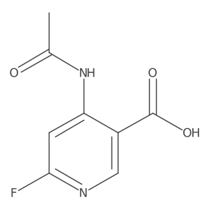4-Acetamido-6-fluoropyridine-3-carboxylic acid Structure