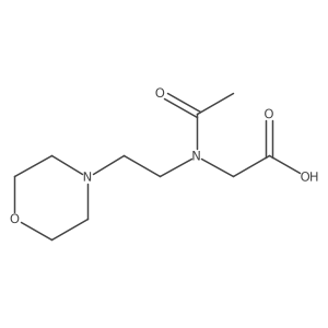 2-{N-[2-(morpholin-4-yl)ethyl]acetamido}acetic acid结构式