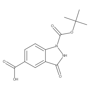 1-[(tert-butoxy)carbonyl]-3-hydroxy-1H-indazole-5-carboxylic acid结构式