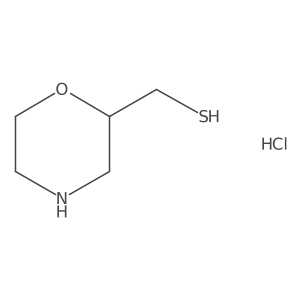 [(2S)-morpholin-2-yl]methanethiol hydrochloride Structure