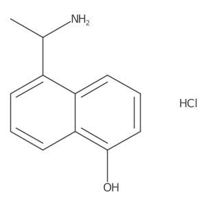 (R)-5-(1-Aminoethyl)naphthalen-1-OL hcl结构式