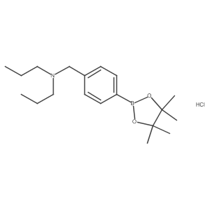 4-((Di-N-propylamino)methyl)phenylboronic acid pinacol ester hydrochloride Structure