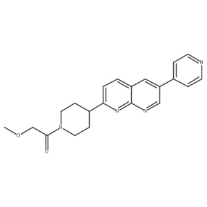 2-Methoxy-1-{4-[6-(pyridin-4-yl)-1,8-naphthyridin-2-yl]piperidin-1-yl}ethan-1-one Structure